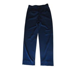 Exclusively Misook Vintage Elastic Waist Casual Black Pants in Size Small